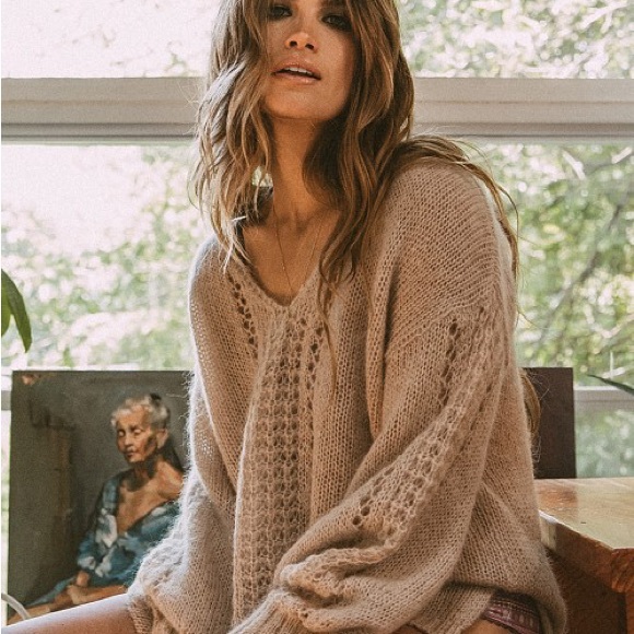 Spell & The Gypsy Knit V-Neck Sweater - Picture 1 of 3
